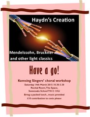 Choral workshop, 14 March 2015